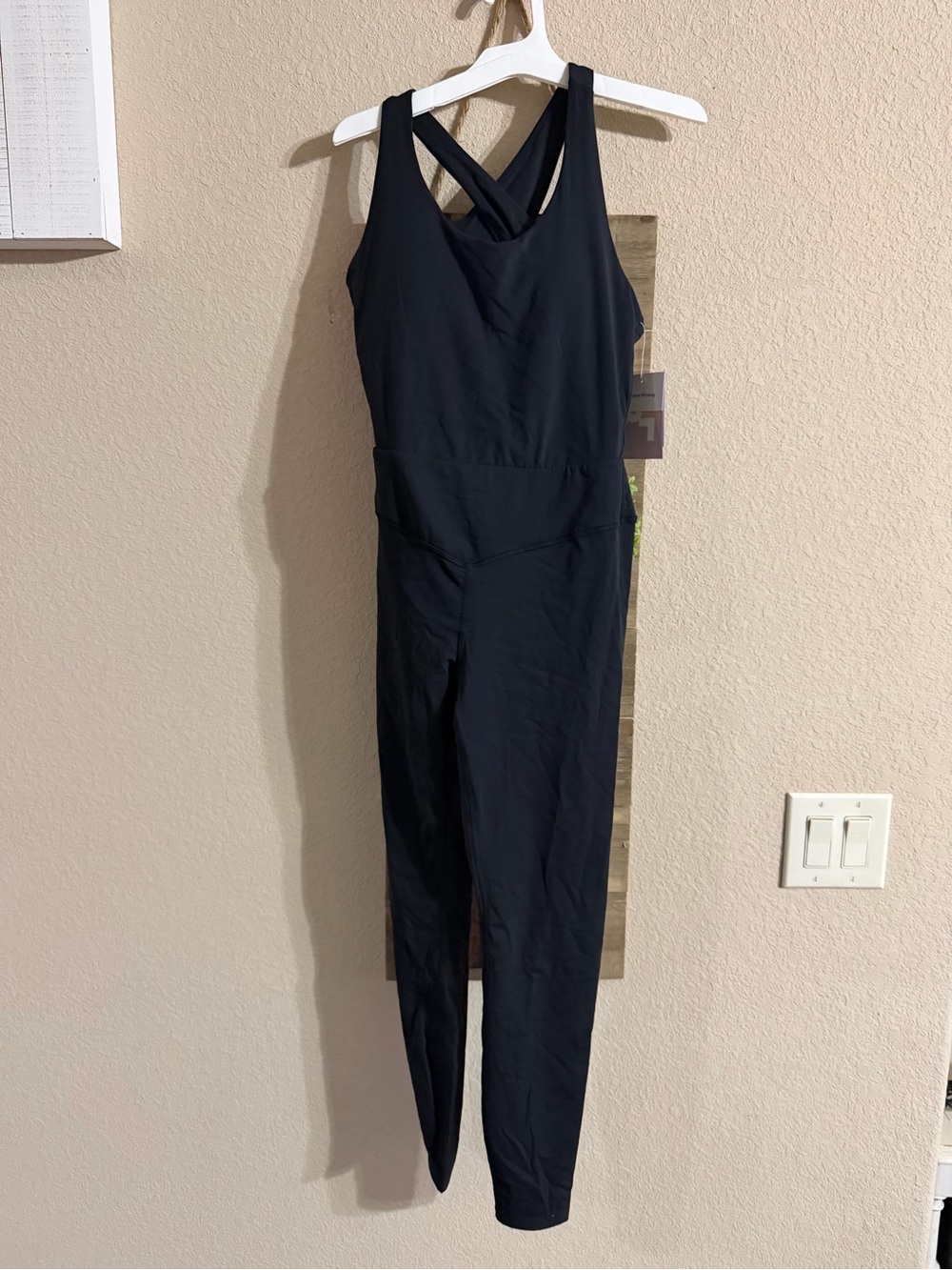 JoyLab Black Cross-Back Performance Jumpsuit